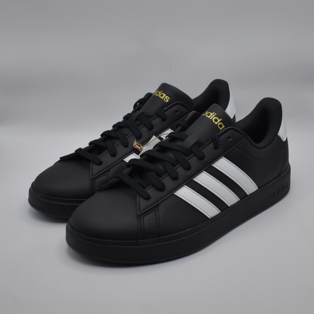 Adidas Grand Court 2.0 Sneakers Men's Size 9.5 Shoes Black White NWT NEW JR0546